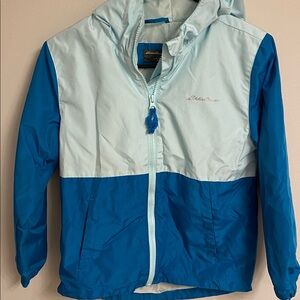 Eddie Bauer Kids Two-Tone Green Raincoat